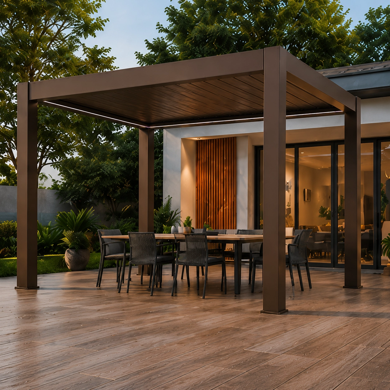 matt coffee pergola
