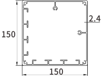 150x150mm post size 150x150mm post size for aluminum pergola