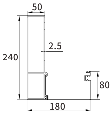 240×180 beam size 240x180 beam size for aluminum pergola