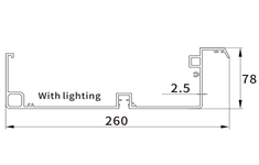 260x78mm blade profile