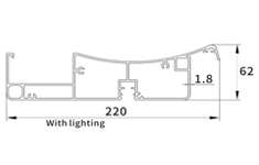 220x62mm blade size