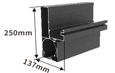 250x137mm beam 250x137mm beam for aluminum pergola