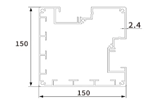 150x150mm post with blind size 150x150mm post with blind size for aluminum pergola