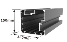 150x150mm post with blind
