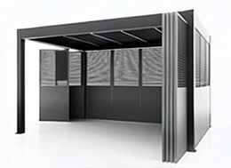 optional folding door aluminum pergola with folding door