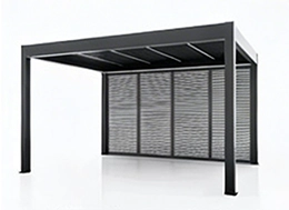 optional louver shutter aluminum pergola with louver shutter