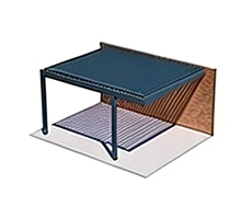 optional post offset pergola post offset