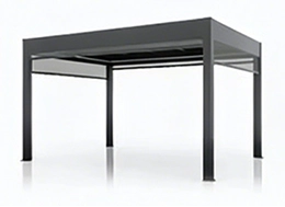 optional roller blind aluminum pergola with roller blind