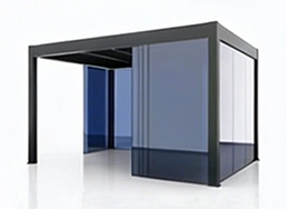 optional sliding door aluminum pergola with sliding door
