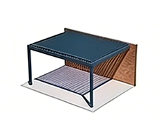 optional wall mounted wall mounted pergola