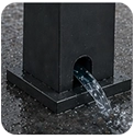 Bottom drainage aluminum pergola Bottom drainage