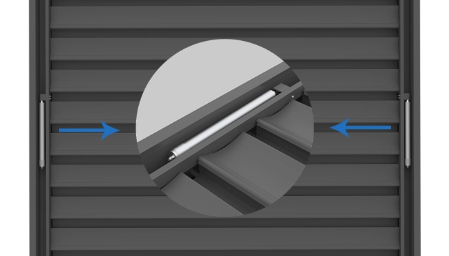 dual motor hidden motor aluminum pergola roof with dual motor and hidden motor design